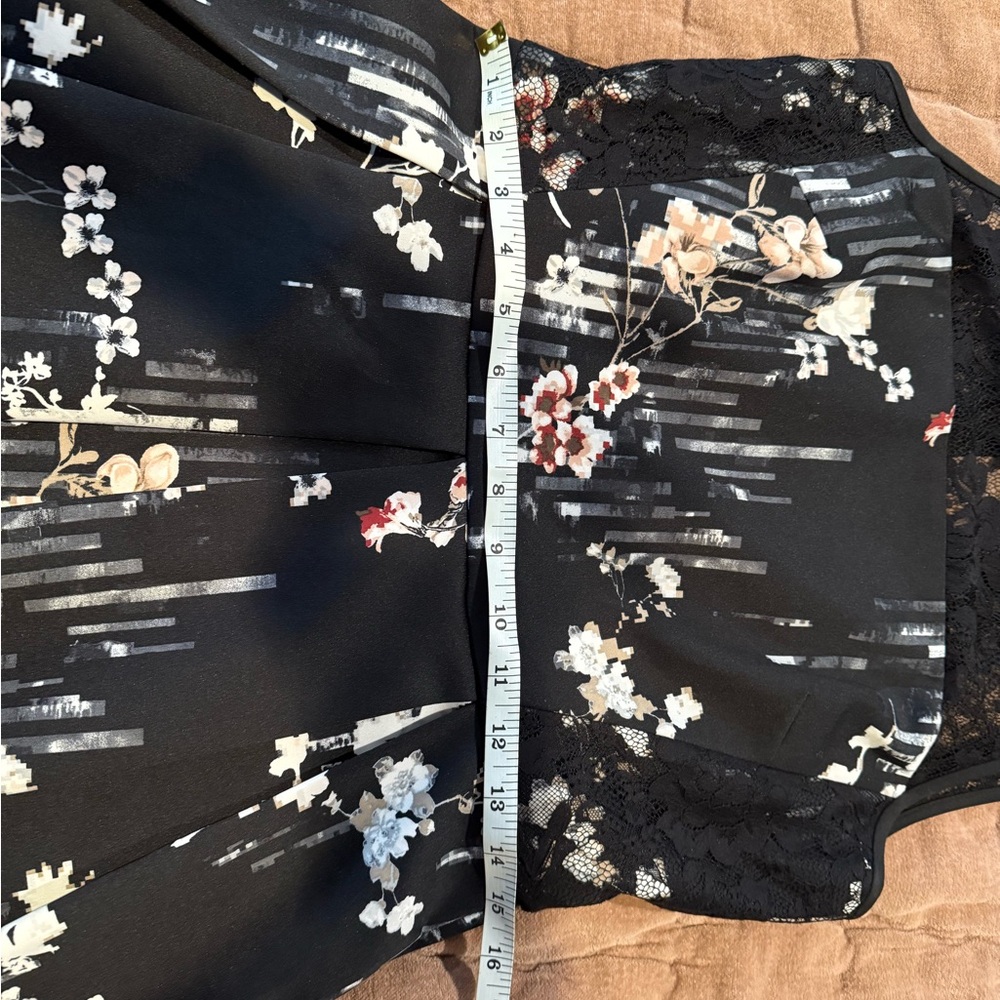 WHBM Floral-Print Fit-And-Flare Dress - Picture 10 of 11